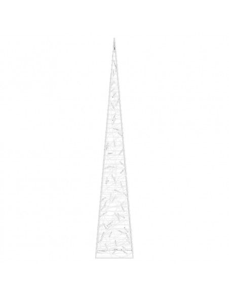 Cono di Luce LED Decorativo Acrilico Blu 120 cm