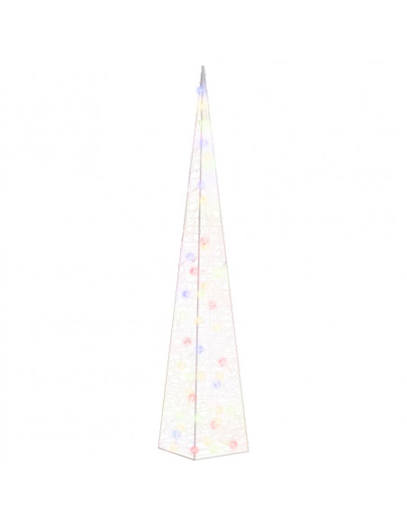 Cono di Luce LED Decorativo Acrilico Multicolore 120 cm