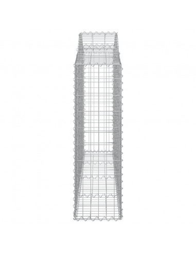 Cesti Gabbioni ad Arco 8 pz 200x30x100/120 cm Ferro Zincato