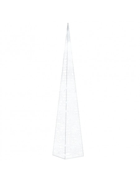 Cono di Luce LED Acrilico Decorativo Bianco Freddo 60 cm