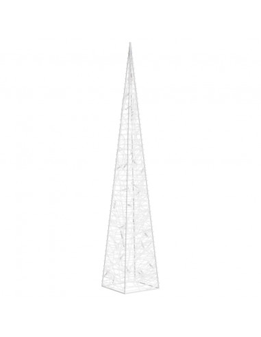 Cono di Luce LED Acrilico Decorativo Bianco Freddo 60 cm