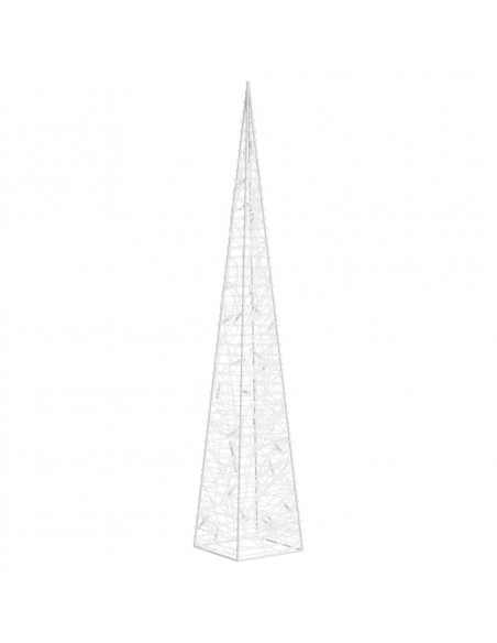 Cono di Luce LED Acrilico Decorativo Bianco Freddo 60 cm