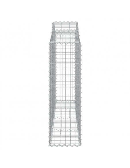 Cesti Gabbioni ad Arco 10 pz 200x30x100/120 cm Ferro Zincato