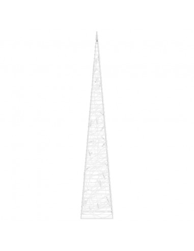 Cono di Luce LED Acrilico Decorativo Bianco Freddo 60 cm