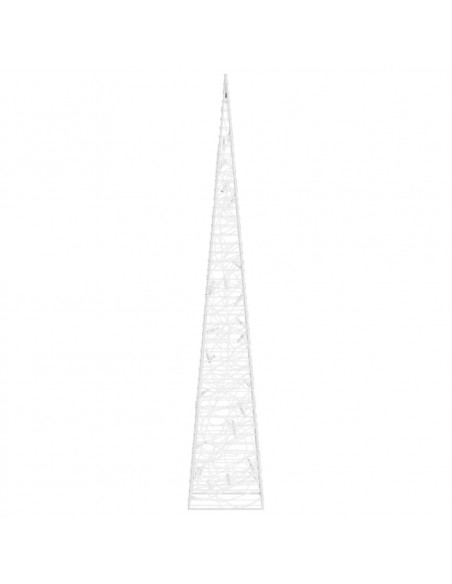 Cono di Luce LED Acrilico Decorativo Bianco Freddo 60 cm