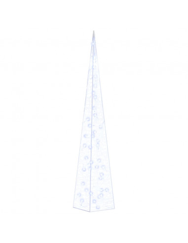 Cono di Luce LED Decorativo Acrilico Blu 90 cm