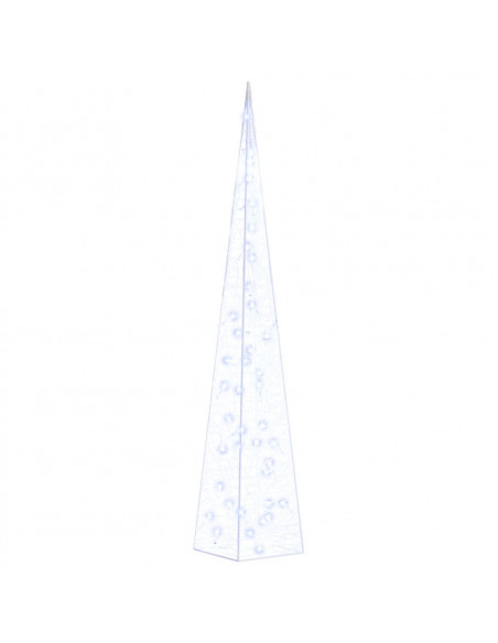 Cono di Luce LED Decorativo Acrilico Blu 90 cm