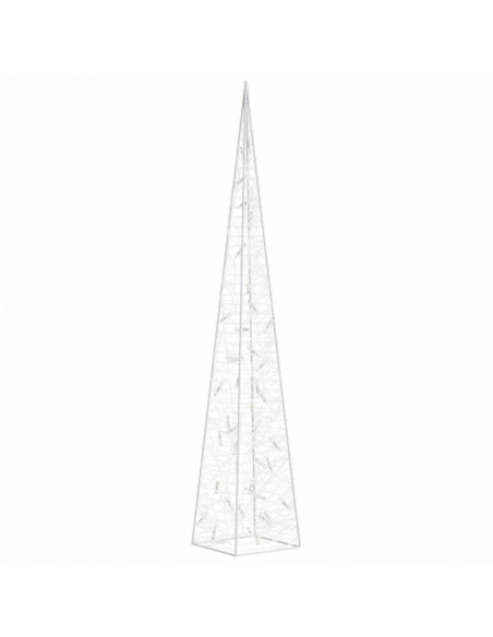 Cono di Luce LED Decorativo Acrilico Blu 90 cm