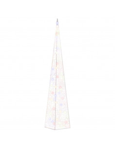 Cono di Luce LED Decorativo Acrilico Multicolore 90 cm 2