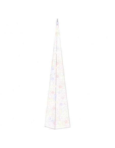 Cono di Luce LED Decorativo Acrilico Multicolore 90 cm