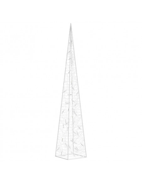 Cono di Luce LED Decorativo Acrilico Multicolore 90 cm