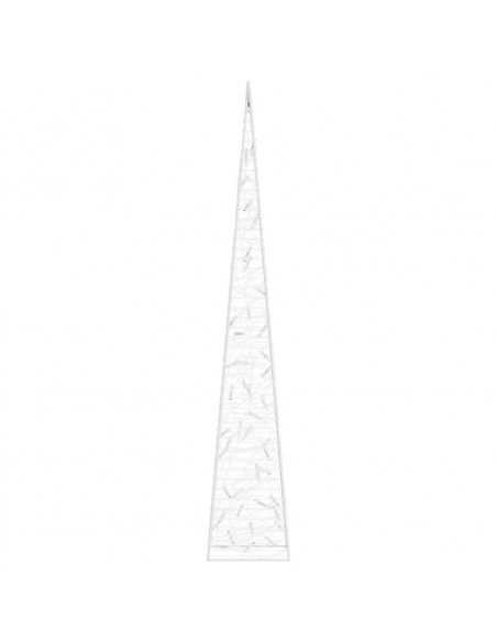Cono di Luce LED Decorativo Acrilico Multicolore 90 cm