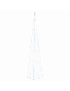 Cono Luce LED Decorativo Acrilico Bianco Freddo 120 cm 2