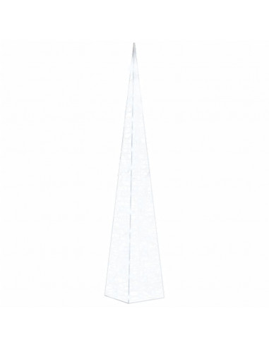 Cono Luce LED Decorativo Acrilico Bianco Freddo 120 cm