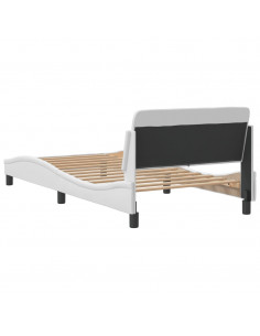 Giroletto con Testiera Bianco 100x200 cm in Similpelle