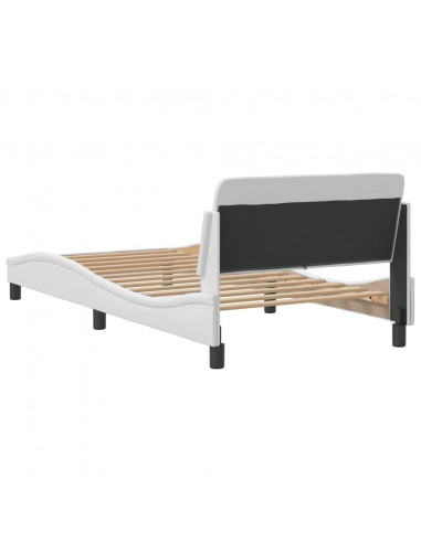 Giroletto con Testiera Bianco 100x200 cm in Similpelle