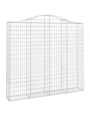 Cesti Gabbioni ad Arco 3 pz 200x30x180/200 cm Ferro Zincato