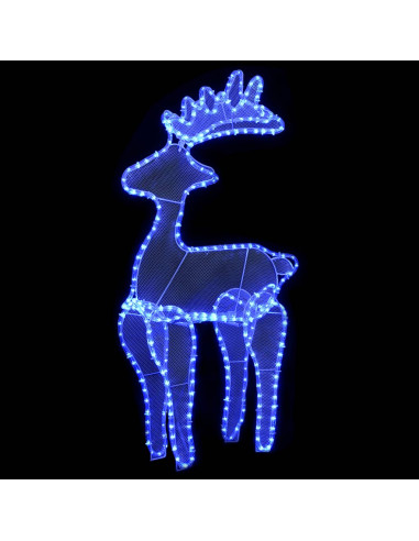 Decorazione Natalizia Renna in Rete con 306 LED 60x24x89 cm