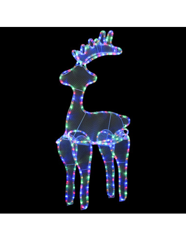 Decorazione Natalizia Renna in Rete con 306 LED 60x24x89 cm