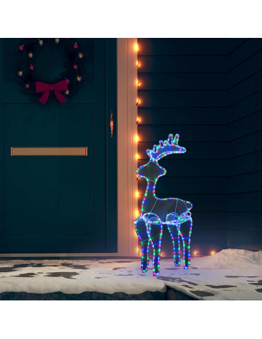 Decorazione Natalizia Renna in Rete con 306 LED 60x24x89 cm