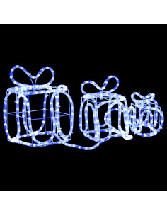 Decorazione Natale Scatole Regalo con 180 LED Interni Esterni 2