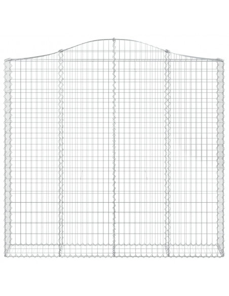 Cesti Gabbioni ad Arco 5 pz 200x30x180/200 cm Ferro Zincato