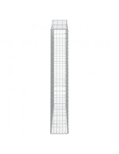 Cesti Gabbioni ad Arco 4 pz 200x30x180/200 cm Ferro Zincato