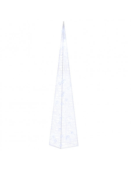 Cono di Luce LED Decorativo Acrilico Blu 60 cm