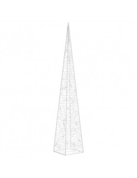 Cono di Luce LED Decorativo Acrilico Blu 60 cm