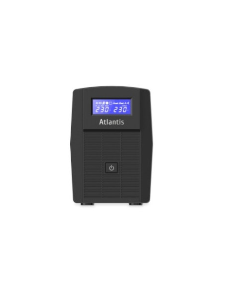 UPS ATLANTIS A03-HP1003 800VA (480W) Sinewave Line Interactive 12V-9Ah Display LCD e LED stato UPS Interfaccia USB-HID 2xSchuko