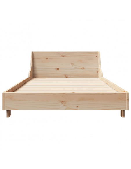 Giroletto con Testiera 100x200 cm Legno Massello di Pino