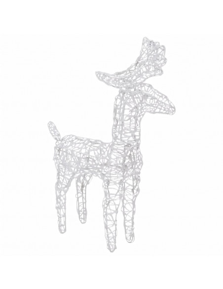 Decorazione Natalizia Renne e Slitta 160 LED 130 cm in Acrilico
