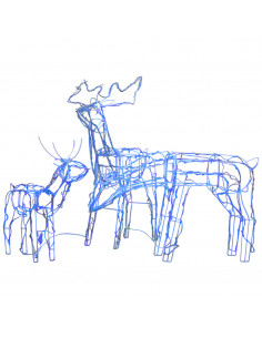 Decorazioni di Natale a Forma di Renne 3 pz 229 LED 2