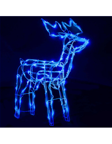 Decorazioni di Natale a Forma di Renne 3 pz 229 LED