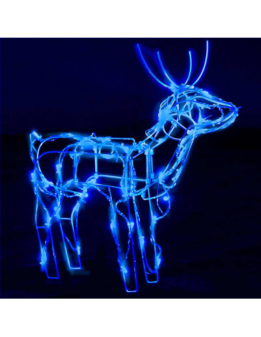 Decorazioni di Natale a Forma di Renne 3 pz 229 LED