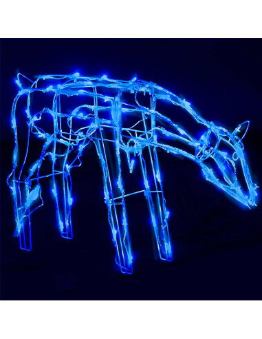 Decorazioni di Natale a Forma di Renne 3 pz 229 LED