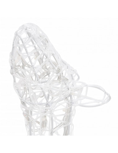 Famiglia di Renne di Natale 160 LED Bianco Caldo in Acrilico