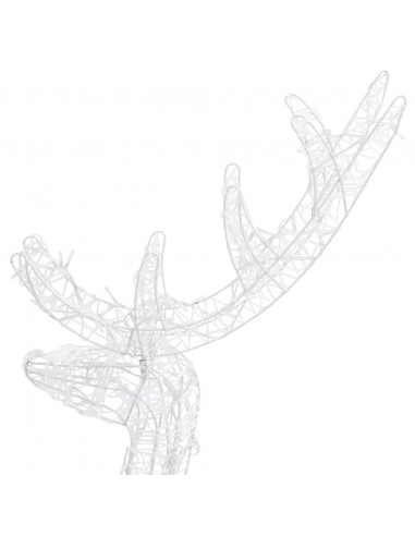 Famiglia di Renne di Natale 300 LED Blu in Acrilico