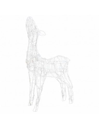 Famiglia di Renne di Natale 300 LED Blu in Acrilico