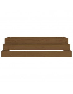 Fioriera Miele 110x110x27 cm in Legno Massello di Pino