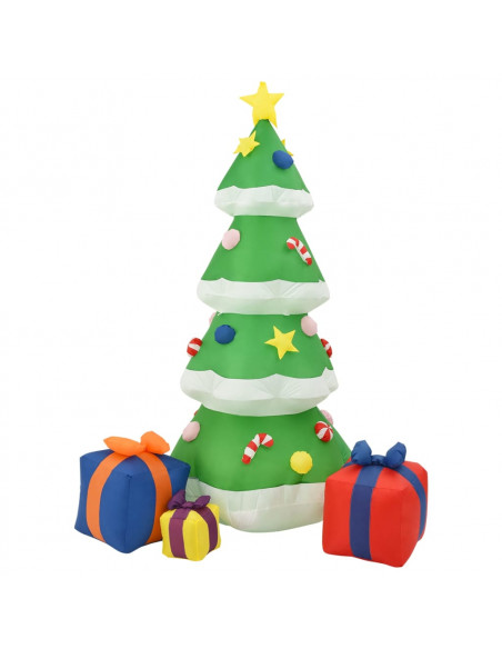 Albero Natale Gonfiabile Decorazioni LED Interno Esterno 240 cm