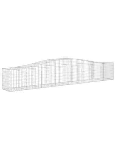 Cesto Gabbione ad Arco 400x50x60/80 cm Ferro Zincato