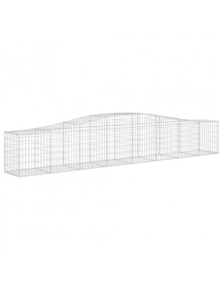 Cesto Gabbione ad Arco 400x50x60/80 cm Ferro Zincato