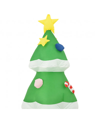 Albero Natale Gonfiabile Decorazioni LED Interno Esterno 240 cm