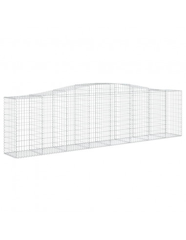 Cesto Gabbione ad Arco 400x50x100/120 cm Ferro Zincato