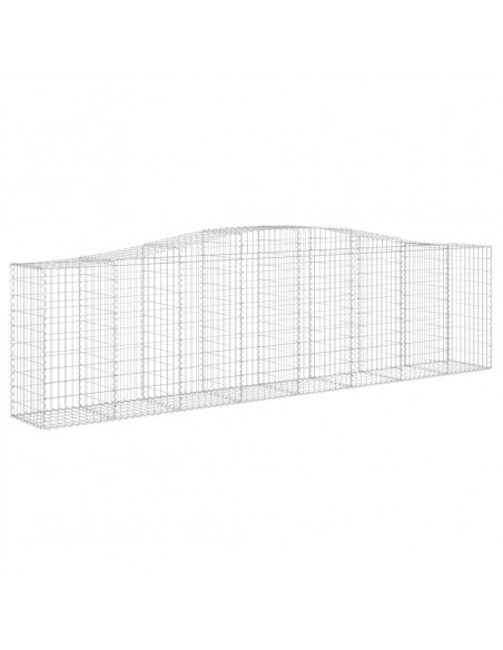 Cesto Gabbione ad Arco 400x50x100/120 cm Ferro Zincato