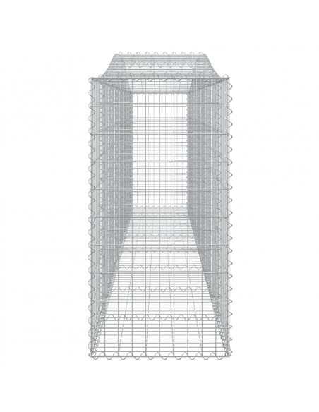 Cesto Gabbione ad Arco 400x50x100/120 cm Ferro Zincato