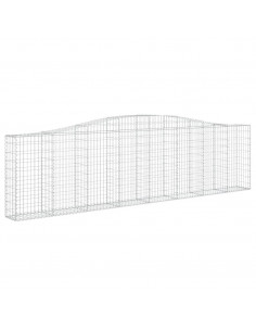 Cesto Gabbione ad Arco 400x30x100/120 cm Ferro Zincato 2