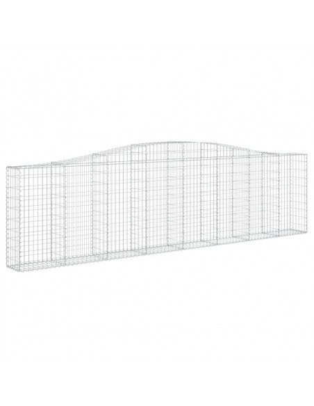 Cesto Gabbione ad Arco 400x30x100/120 cm Ferro Zincato