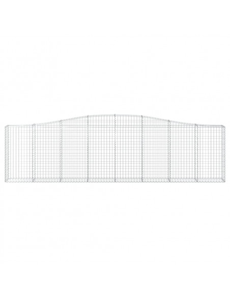 Cesto Gabbione ad Arco 400x30x100/120 cm Ferro Zincato